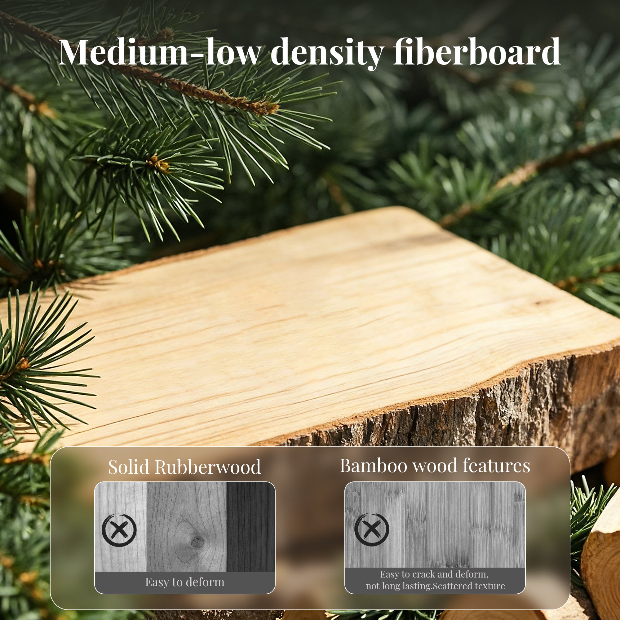 CATLK TV Stand for TVs up to 50", Media Entertainment Center with Adjustable Open Shelves, for Living Room or Bedroom, Black