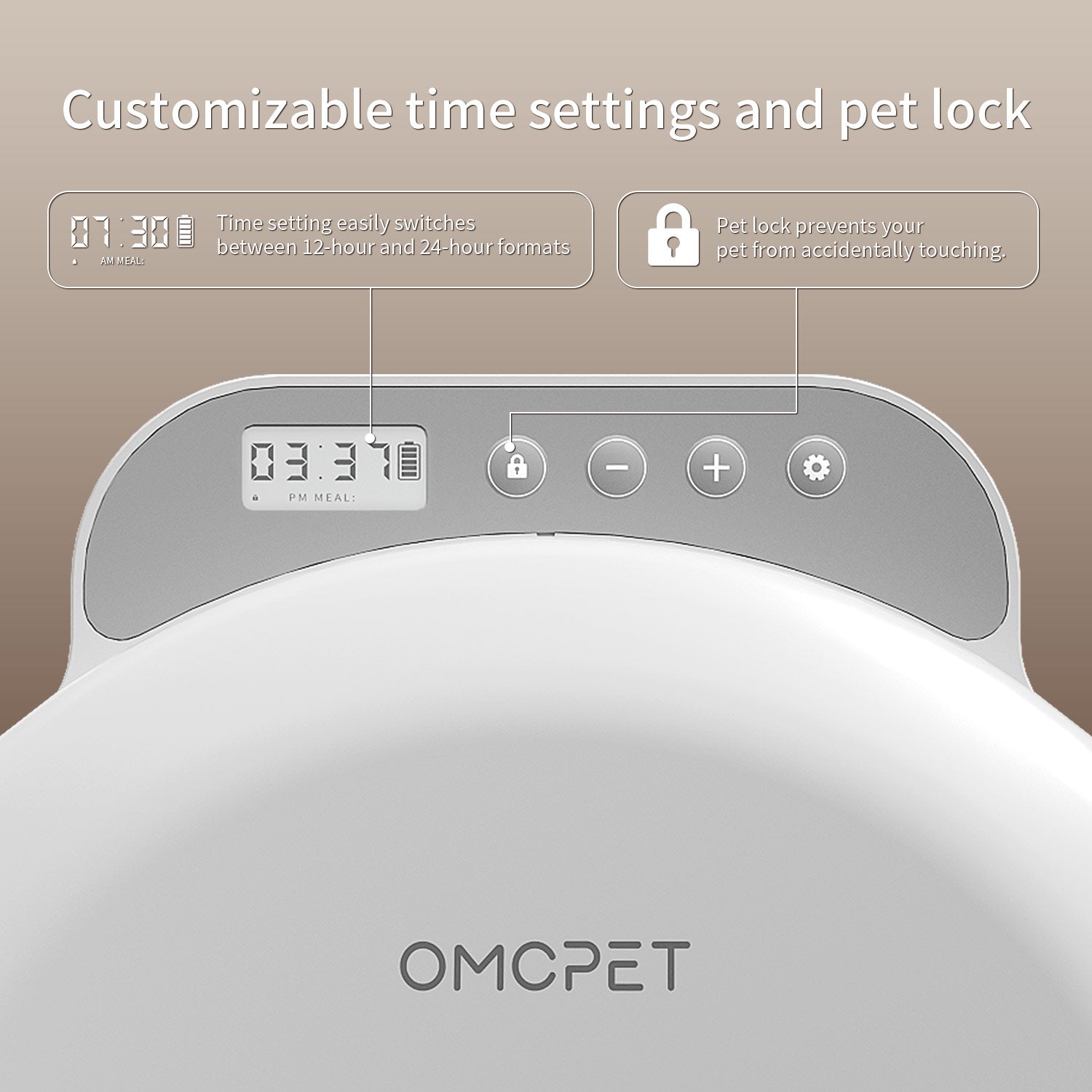 OMCPET Cat Feeder for Wet Food – Fresh & Timed Meals for Cats