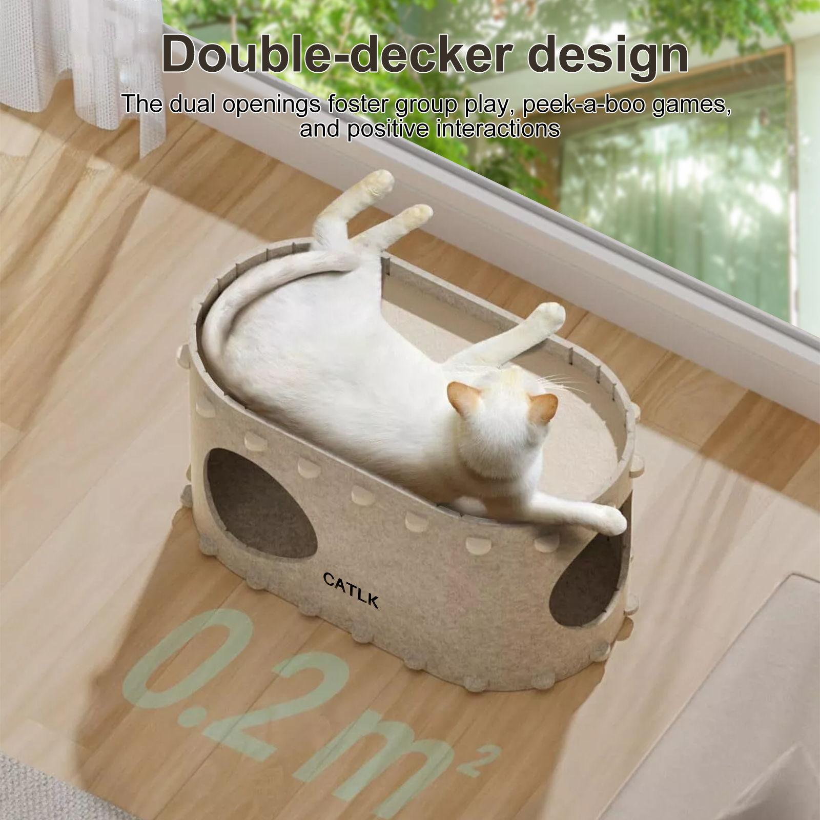 OMCPET Felt Cat Cave β Cozy, Stylish & Secure Hideaway for Cats