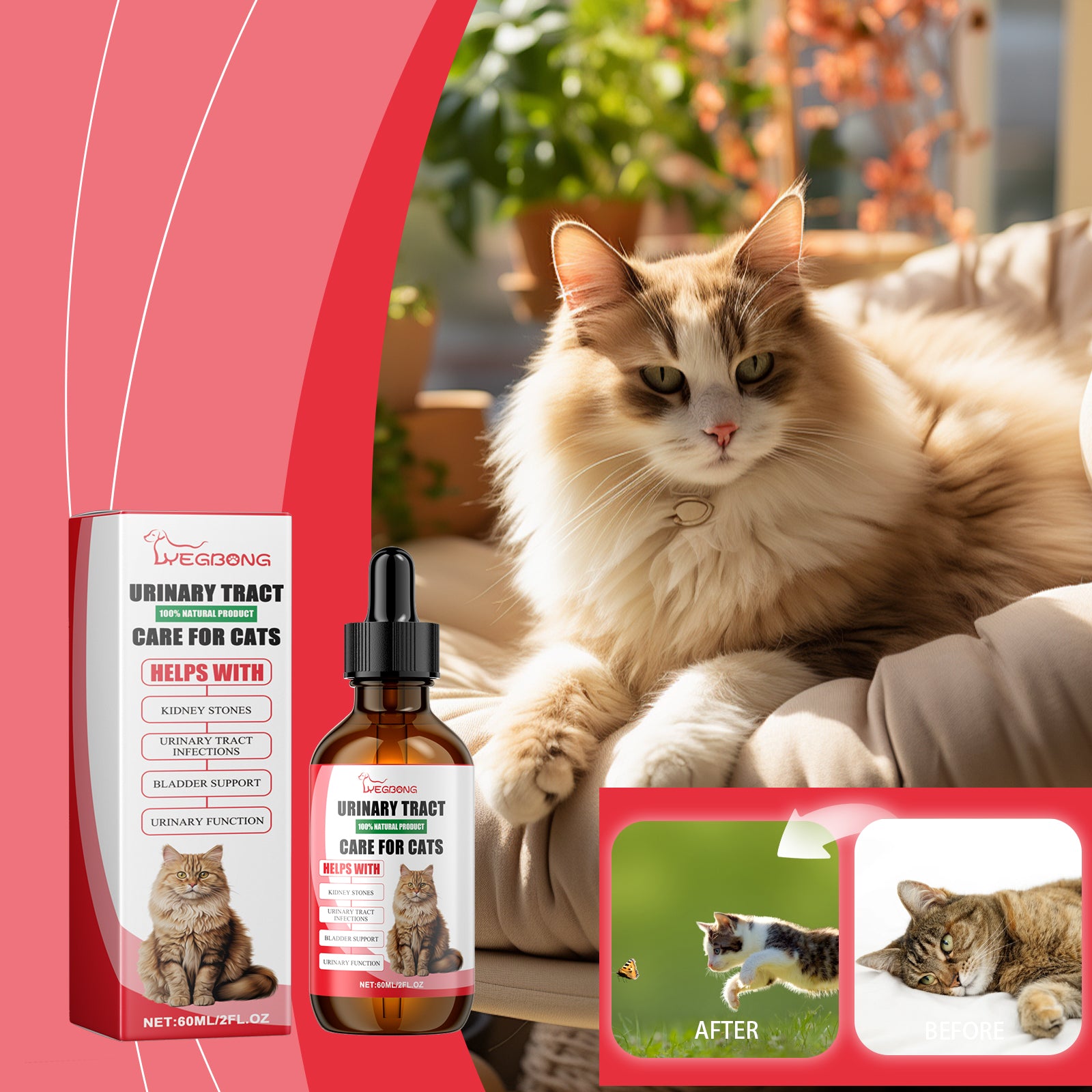 Yegbong Pet Nutritional Supplement for Cats – Digestive & Immune Support