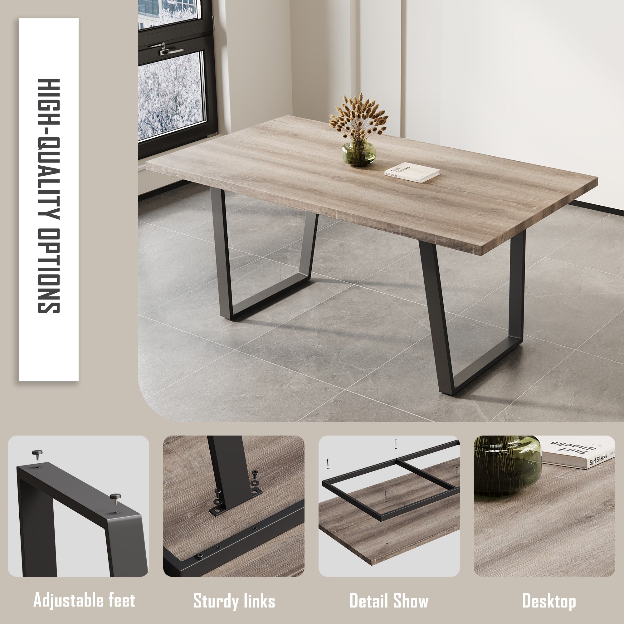 MDF Wood Kitchen & Dining Room Table