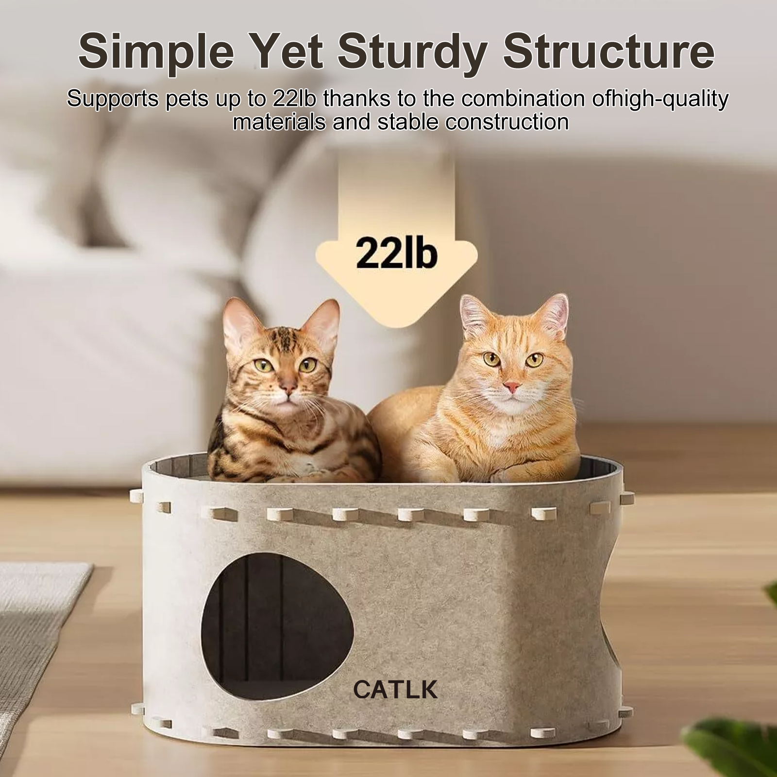 OMCPET Felt Cat Cave β Cozy, Stylish & Secure Hideaway for Cats