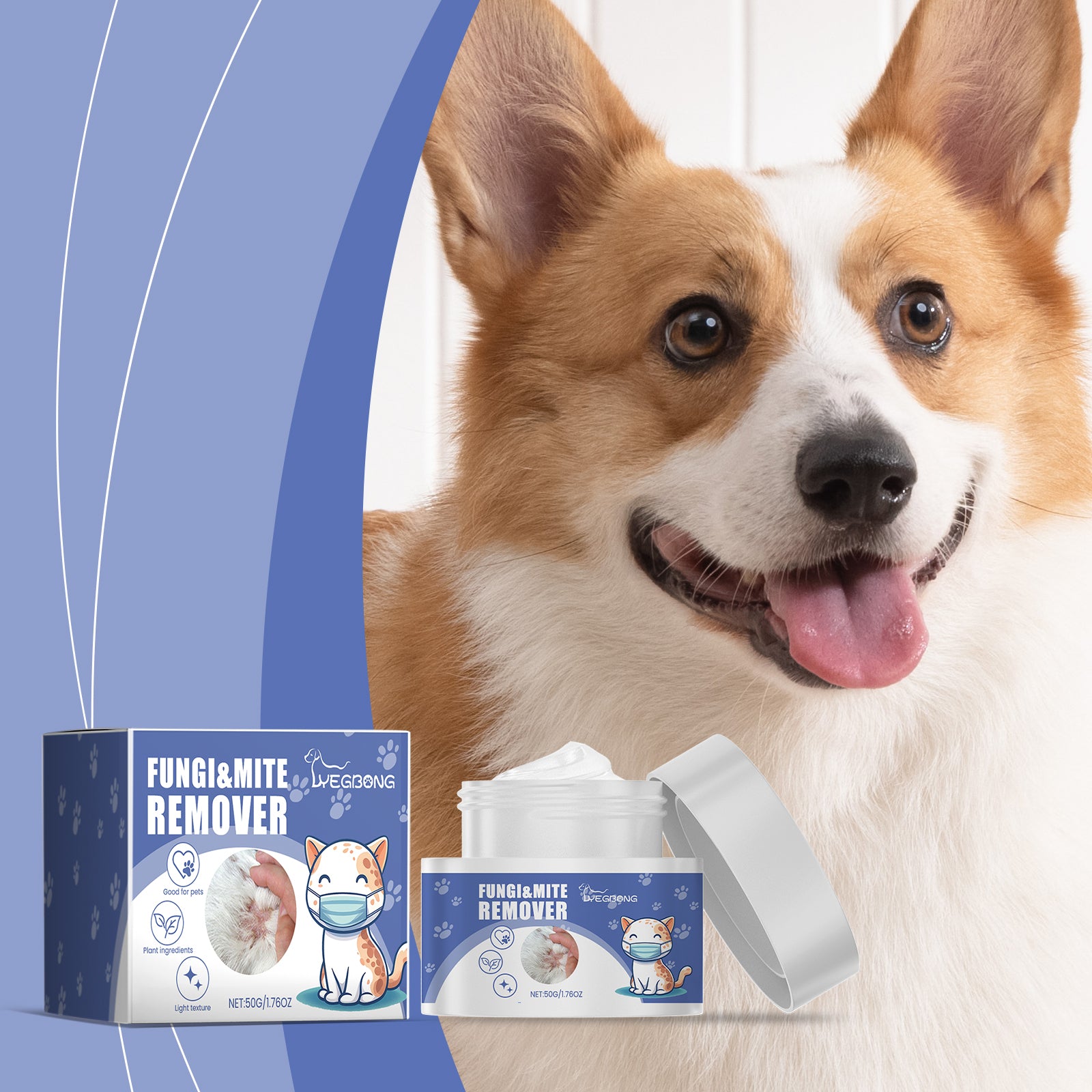 Yegbong Anti-Mite Balm for Cats & Dogs