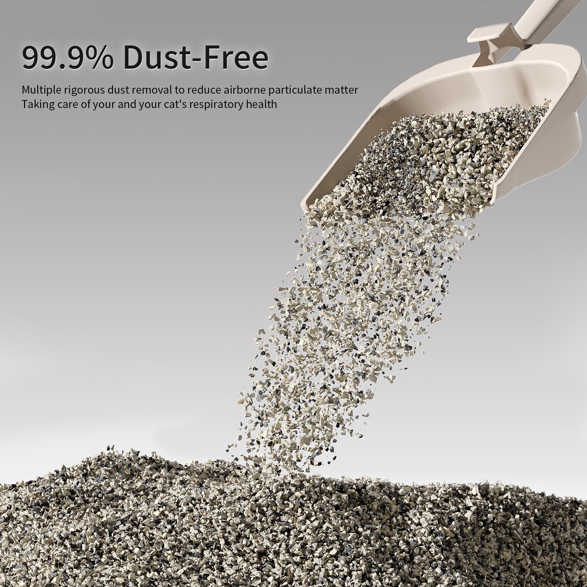 OMCPET Natural Clumping Litter – Odor Control & Dust-Free(2ps)
