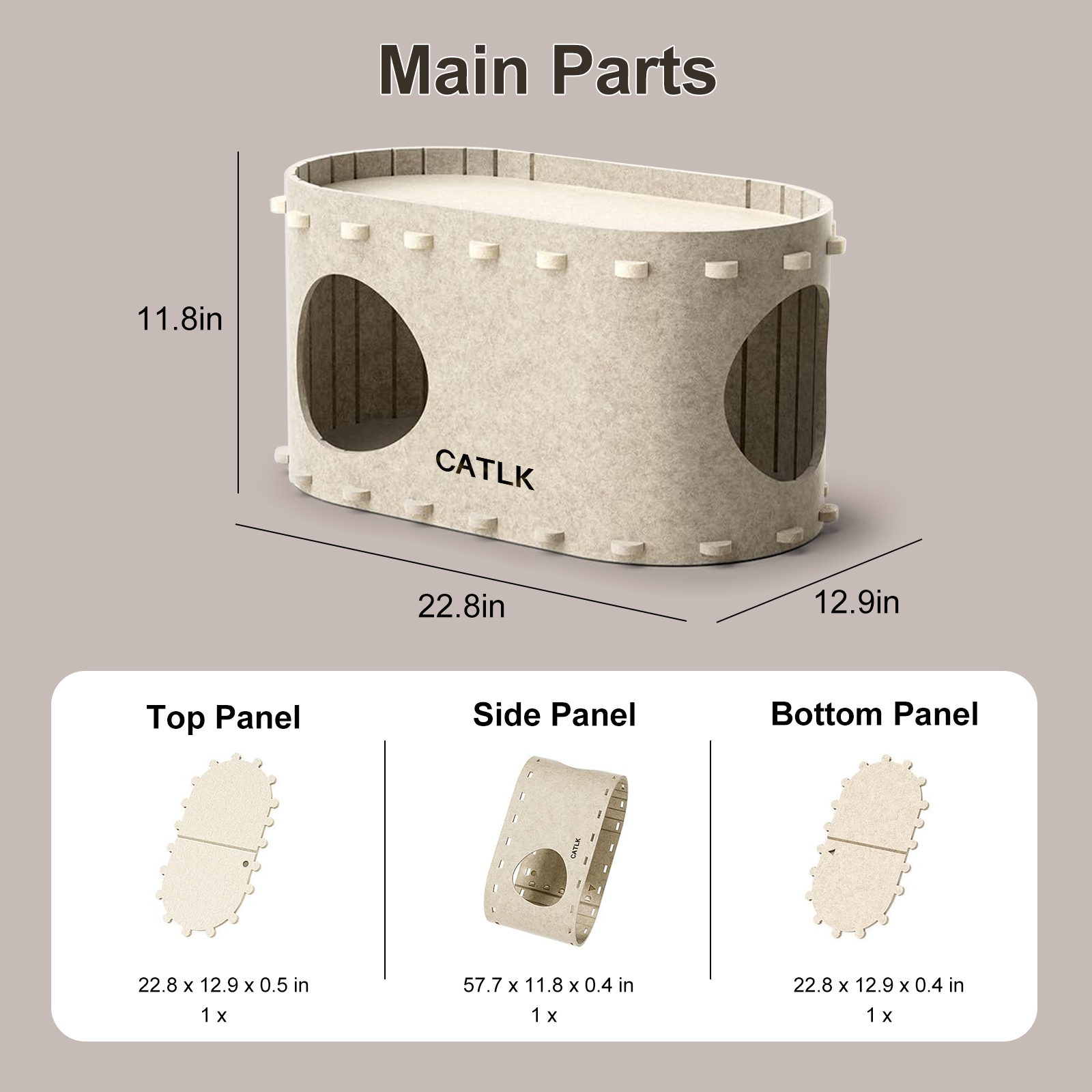 OMCPET Felt Cat Cave β Cozy, Stylish & Secure Hideaway for Cats
