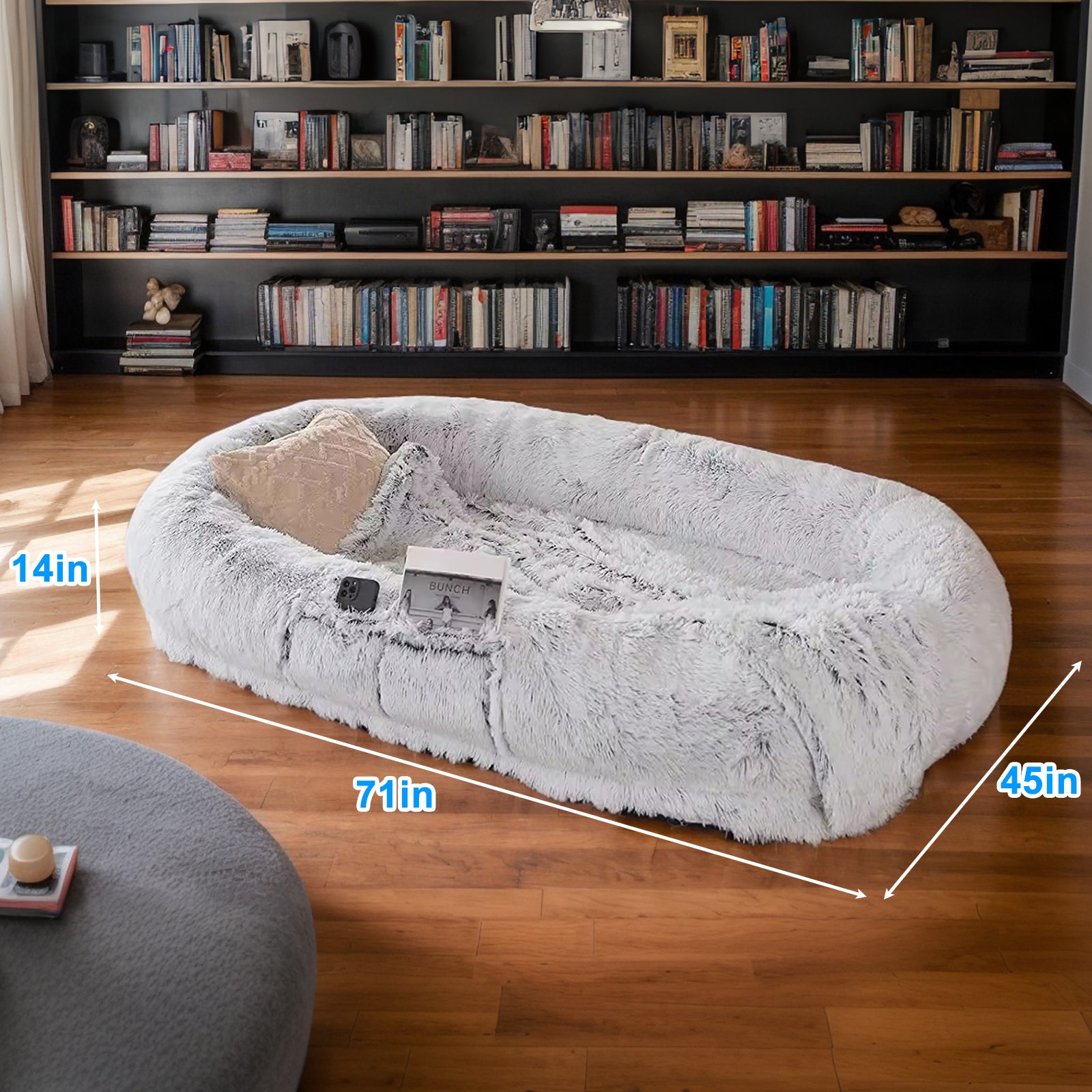 OMCPET Human-Size Dog Bed β For Napping, Cuddling & Relaxing with Pets