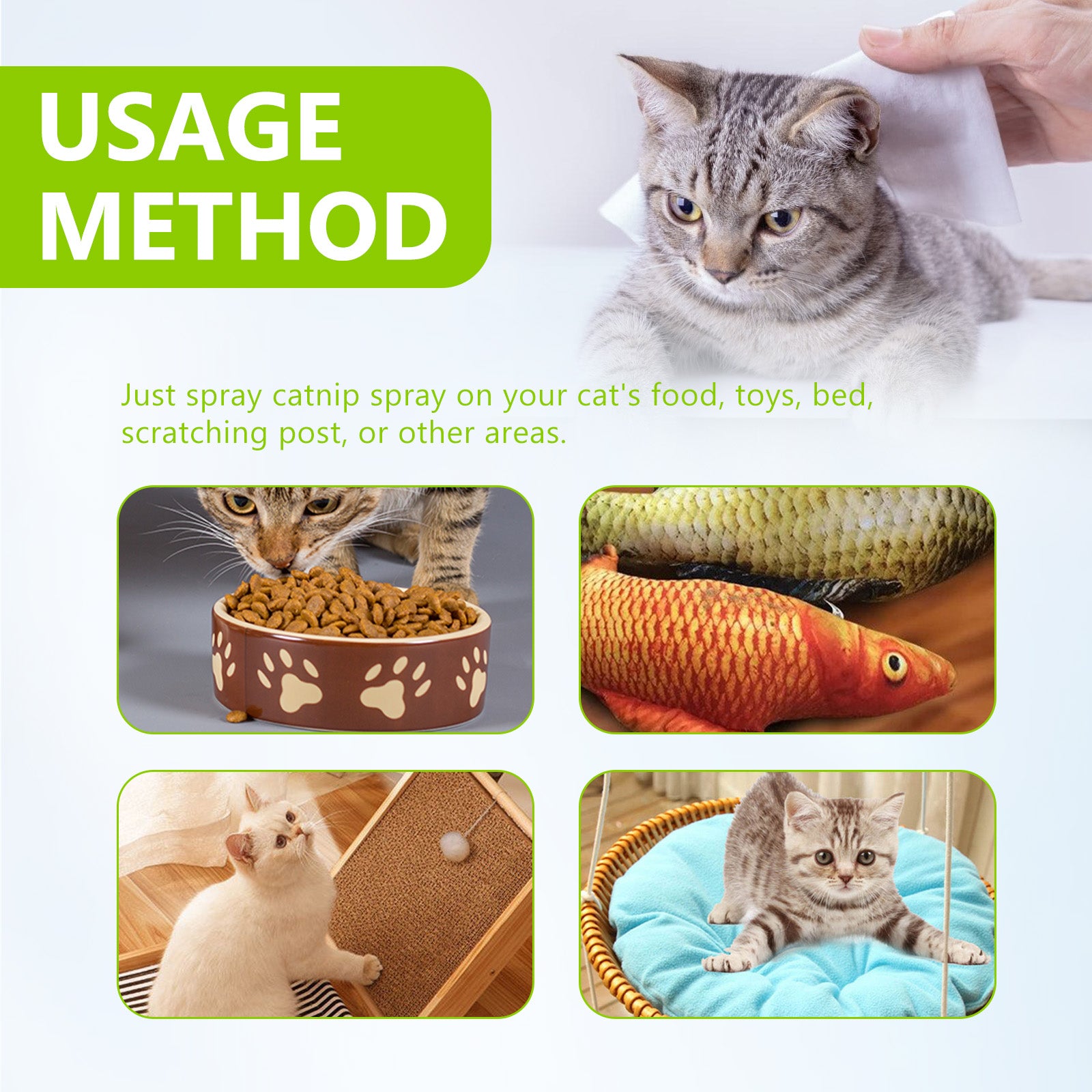 Yegbong Cat Calming Spray with Catnip – Relax & Revive Instantly