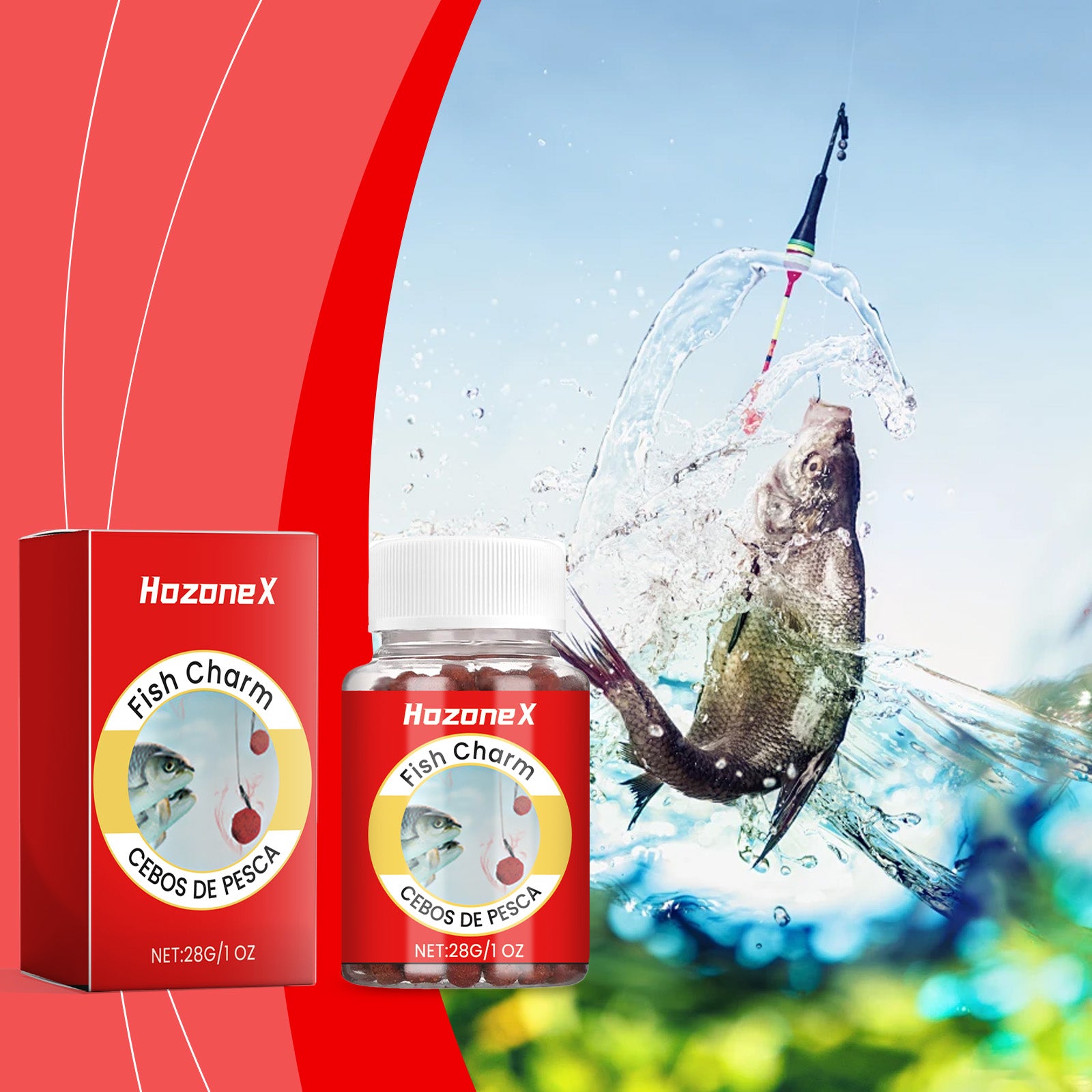 HozoneX Scented Fishing Bait – Freshwater Attractant for Outdoor Angling