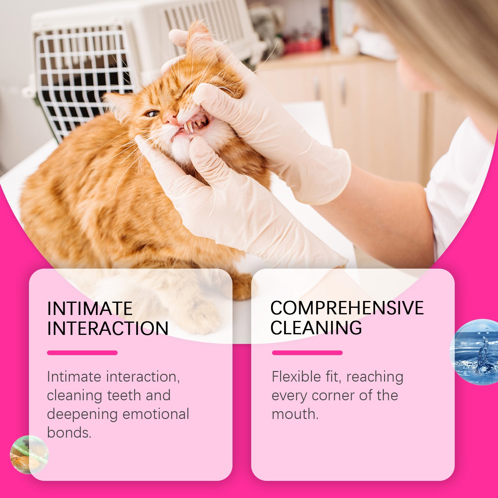 Yegbong Cat & Dog Tooth Wipes – Easy Finger Tooth Cleaner for Pets