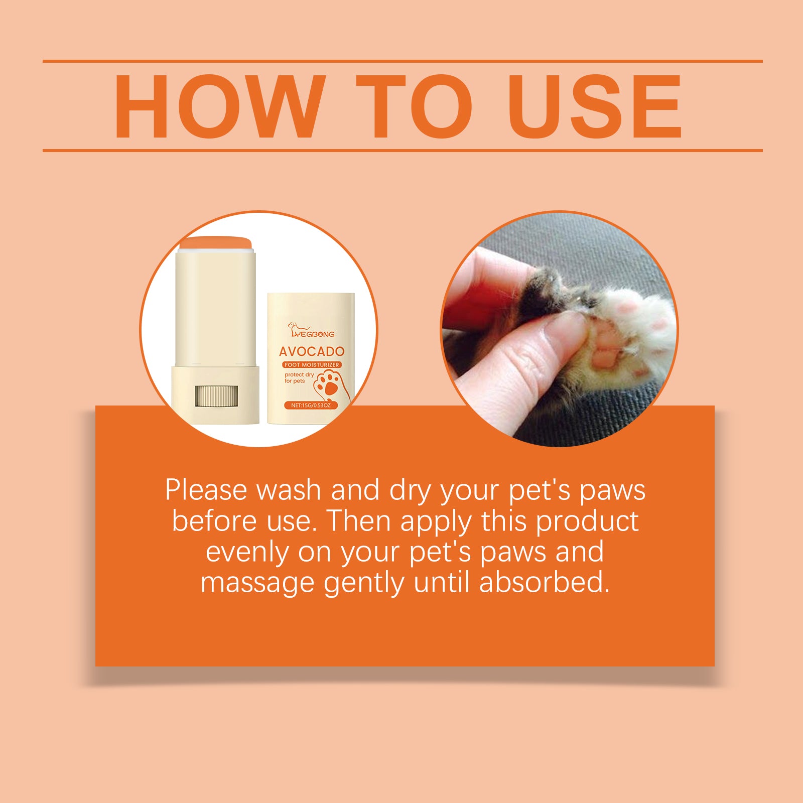 Yegbong Paw Balm for Pets – Moisturizes & Protects