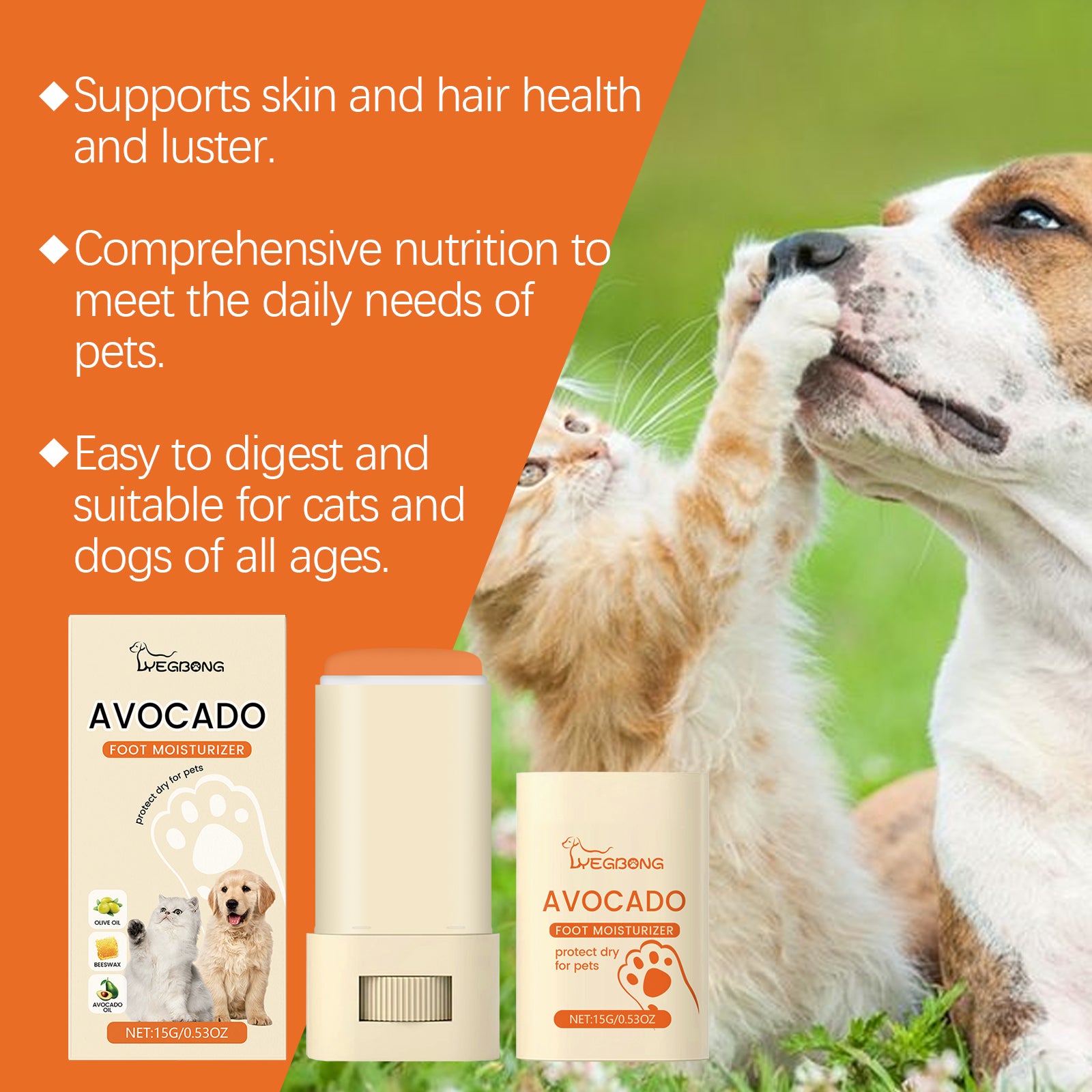 Yegbong Paw Balm for Pets – Moisturizes & Protects
