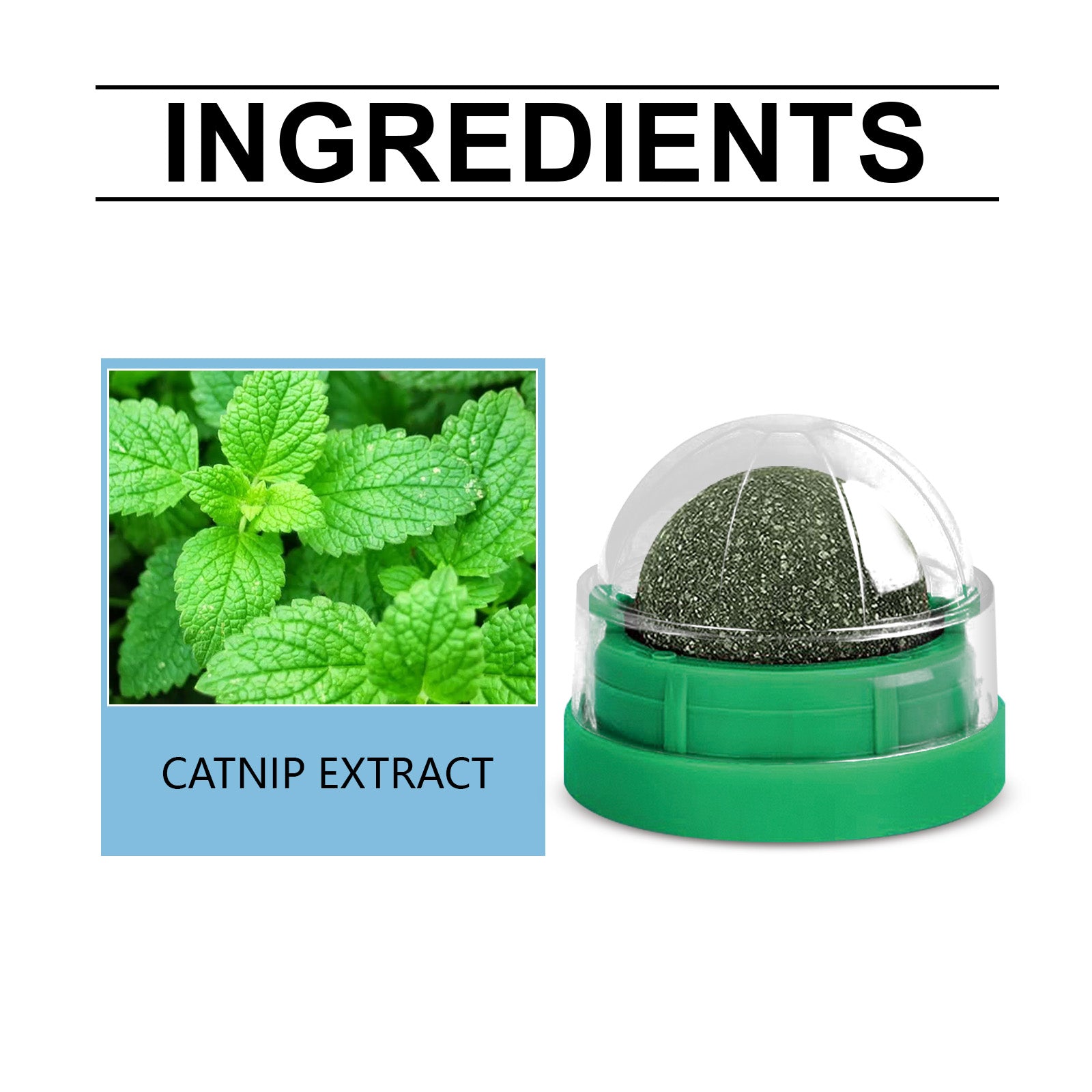 OMCPET Cat Dental Toy – Catnip Ball with Mint Flavor