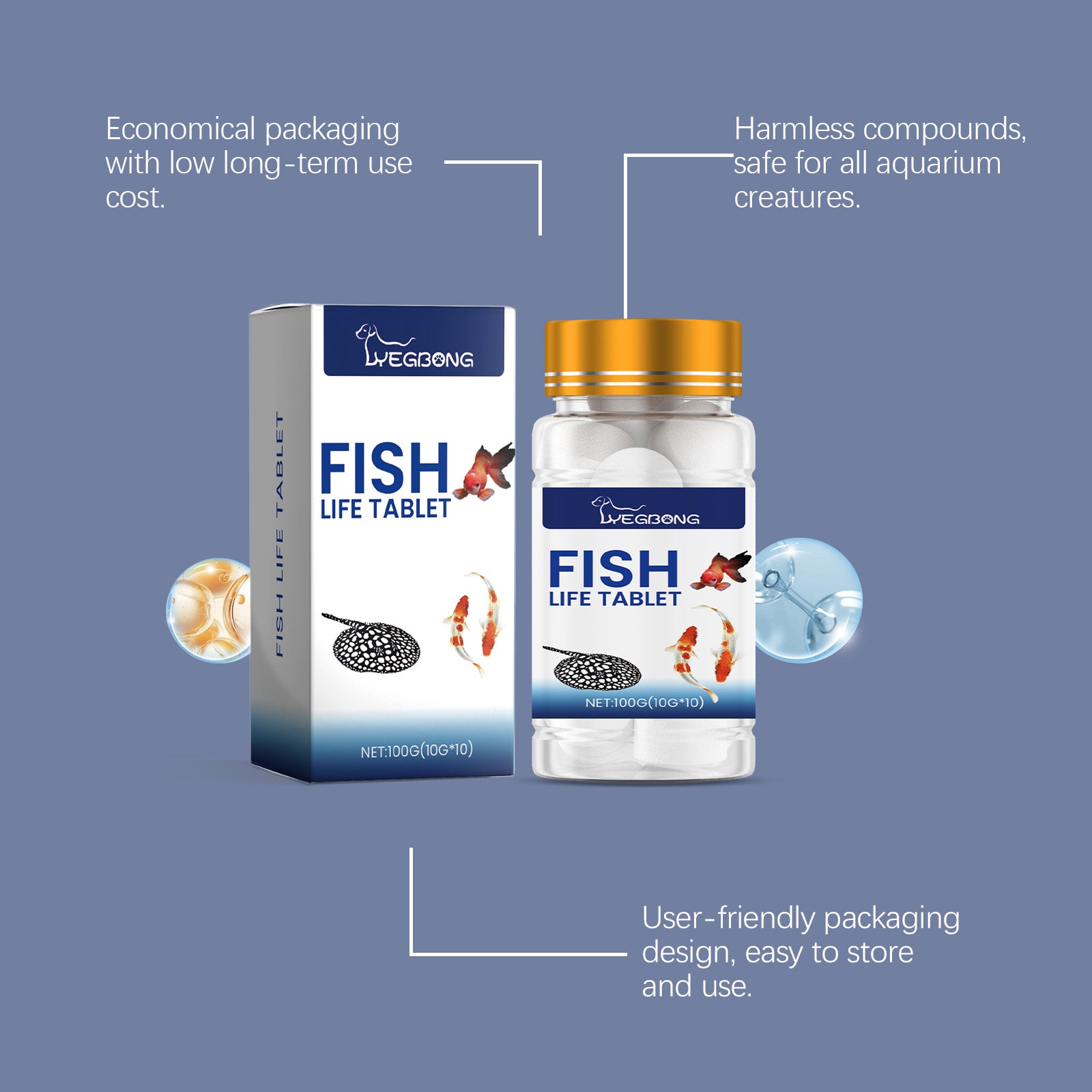 Yegbong Aquarium Salt Tablets – Mineral Salt for Healthy Fish Tanks