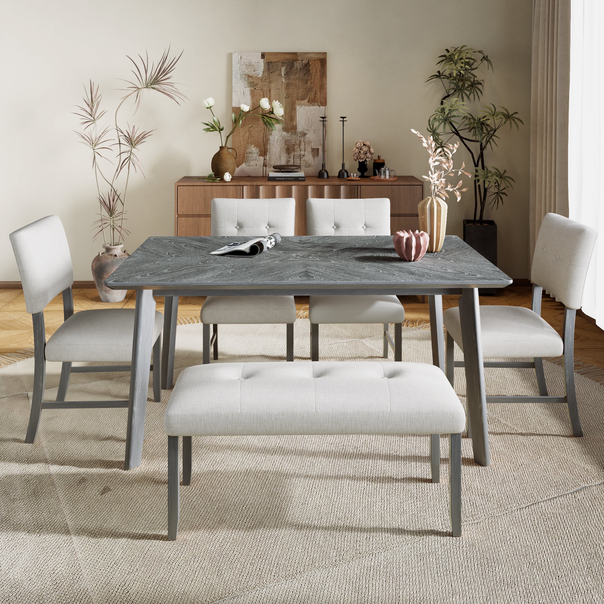 Versatile Upholstered Tufted Bench – Bedroom, Dining & Living Room