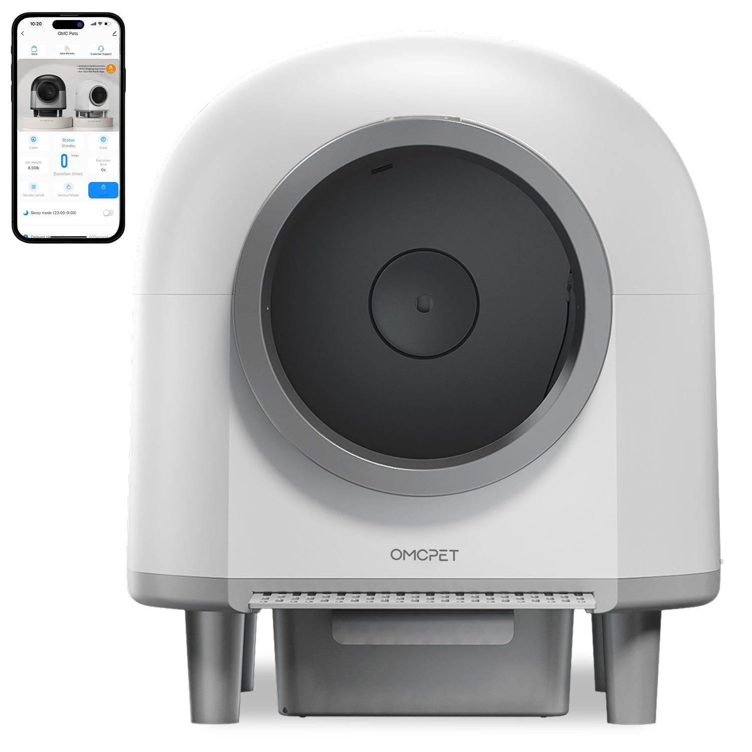 OMCPET M1 Smart Self-Cleaning Cat Litter Box with Odor Control