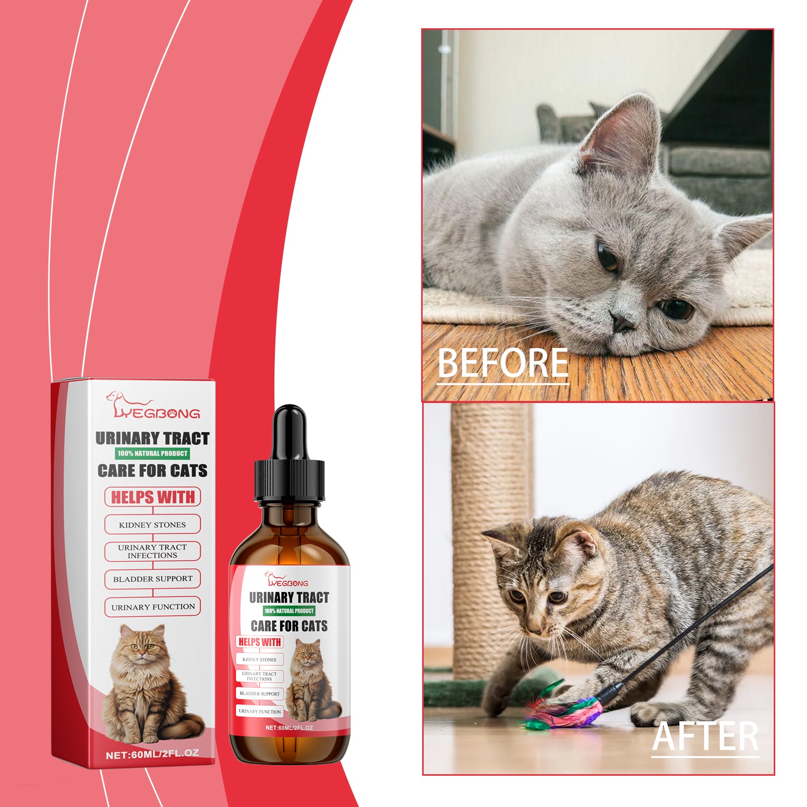 Yegbong Pet Nutritional Supplement for Cats – Digestive & Immune Support