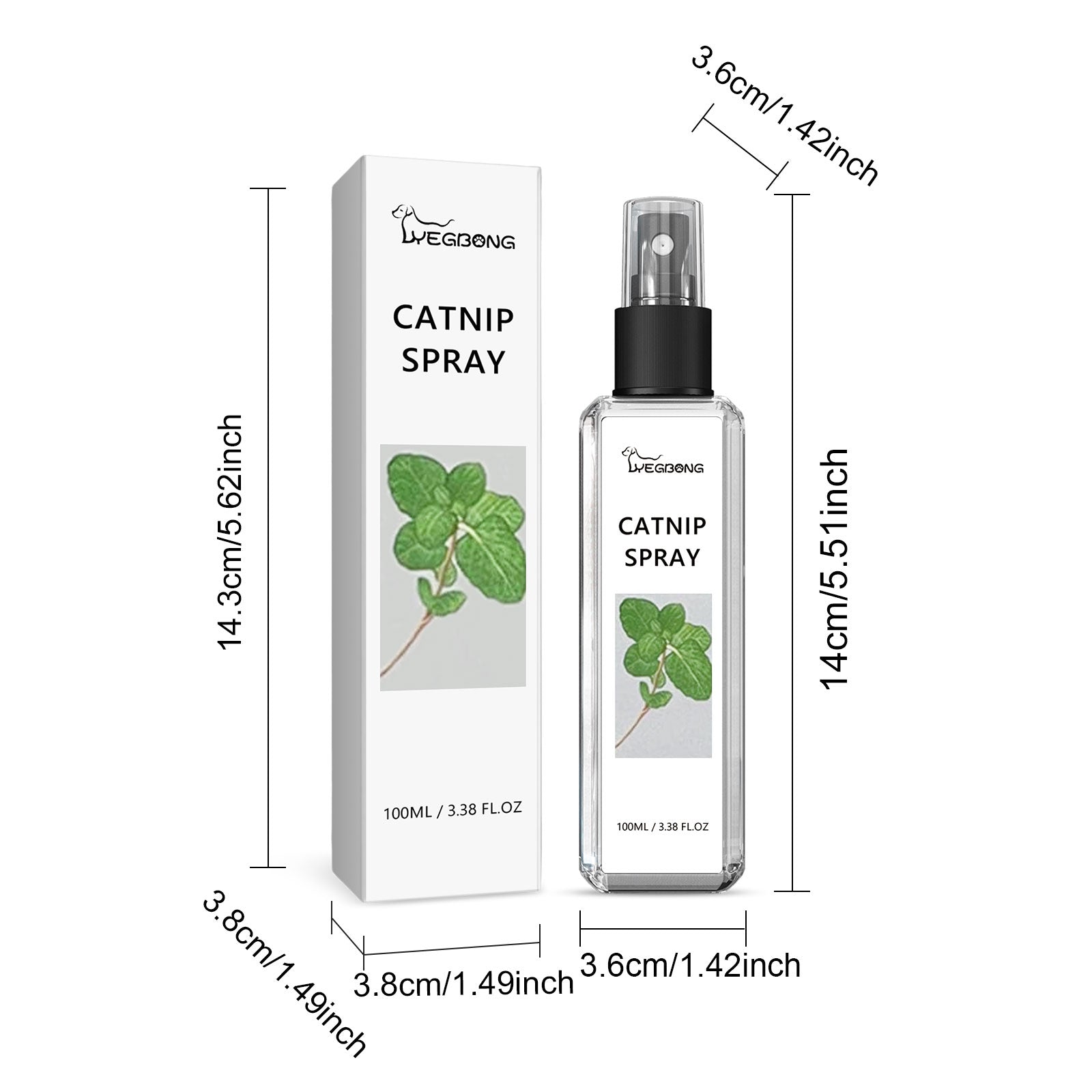 Yegbong Cat Calming Spray with Catnip – Relax & Revive Instantly