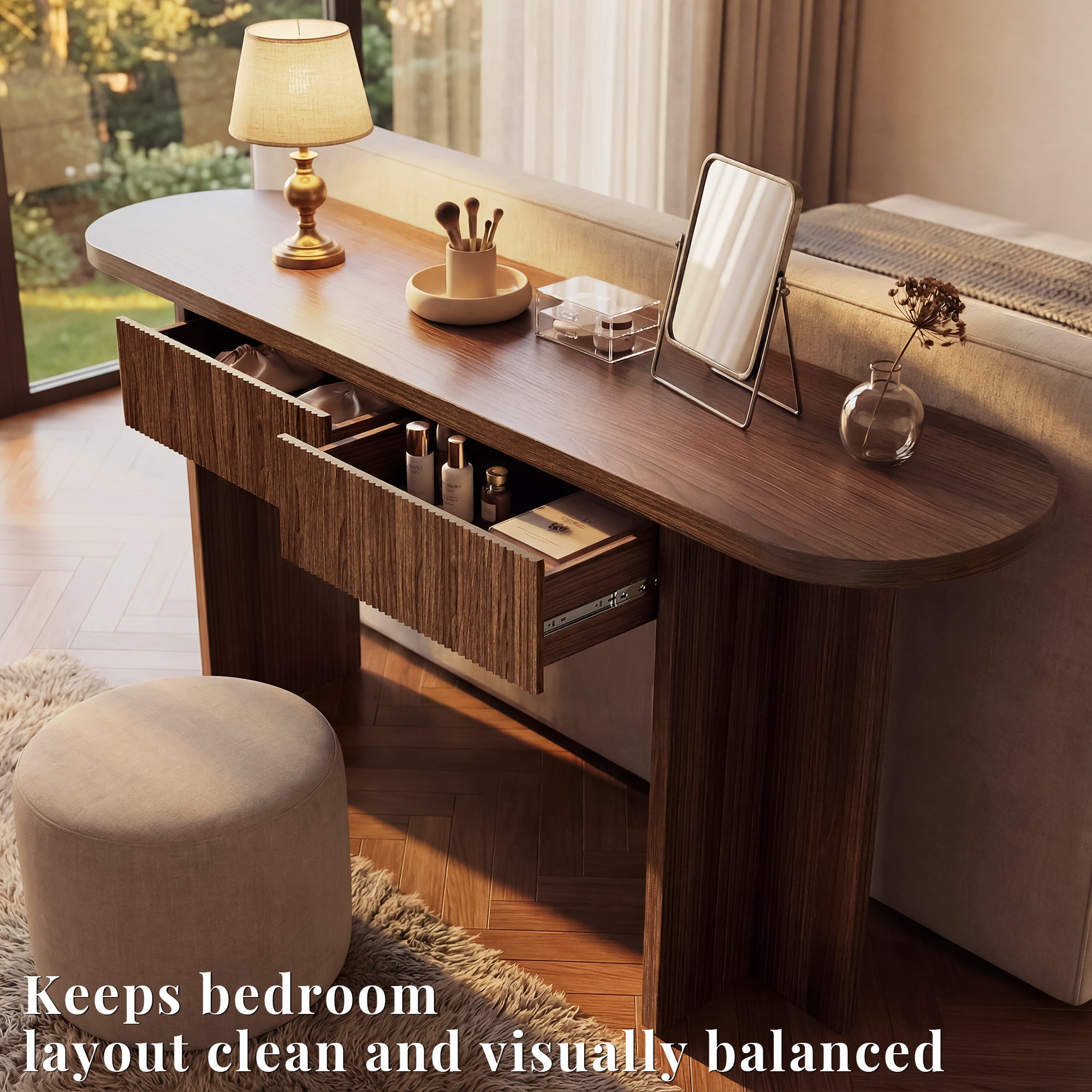 OMCHOM 63-Inch Farmhouse Console Table with Storage with 2 drawers，Entryway Sofa Table for Living Room Use, Hallway Behind Couch Farmhouse Home Decor Wood Piece