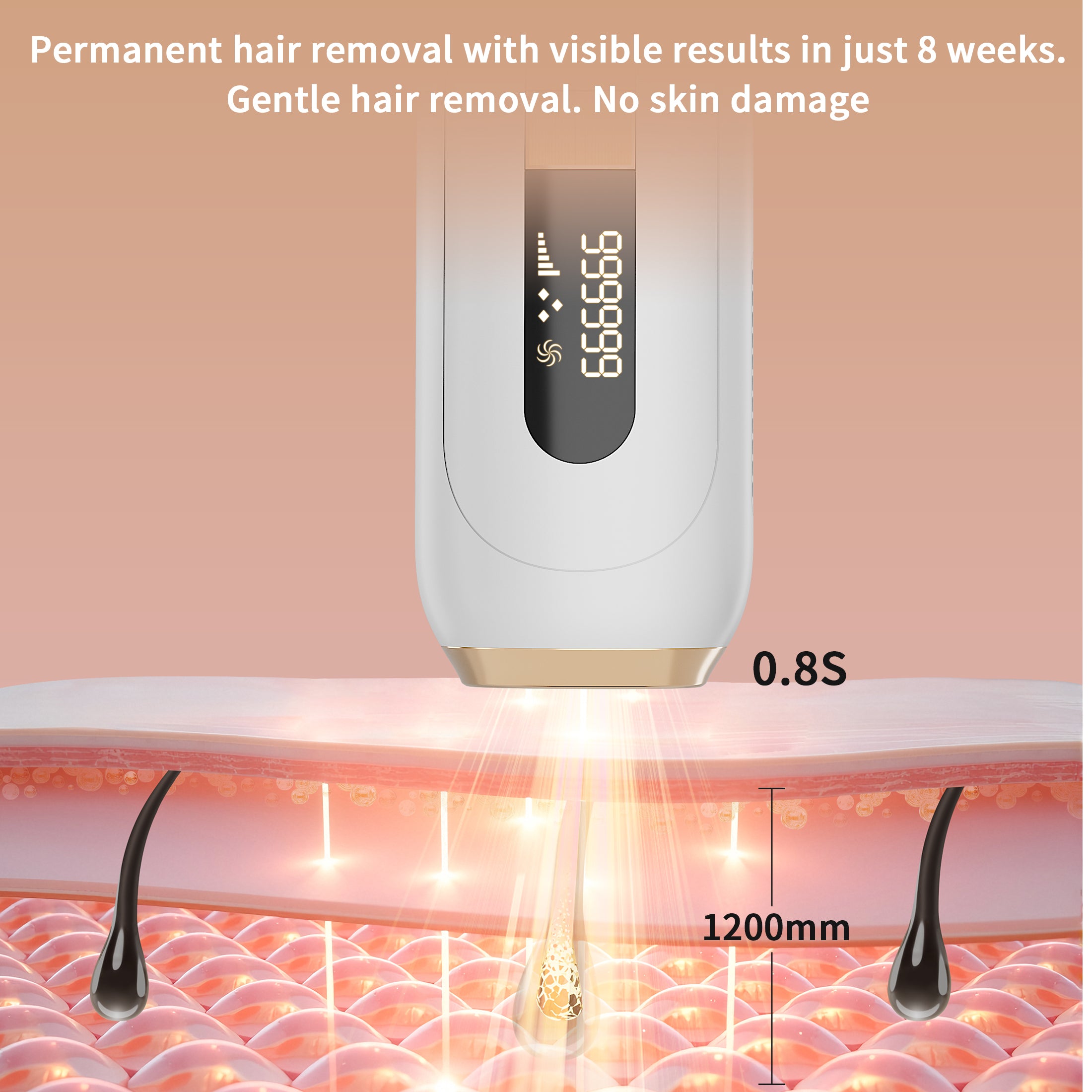 CATLK IPL Hair Removal – 999,000 Flashes Laser Device for Face & Body