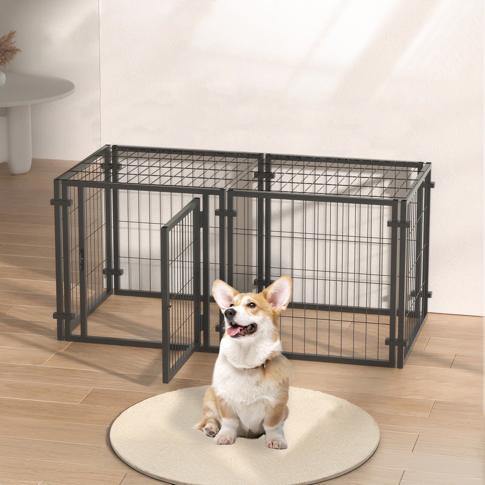 OMCPET Portable Pet Fence – Lightweight, Durable Playpen for Small Pets