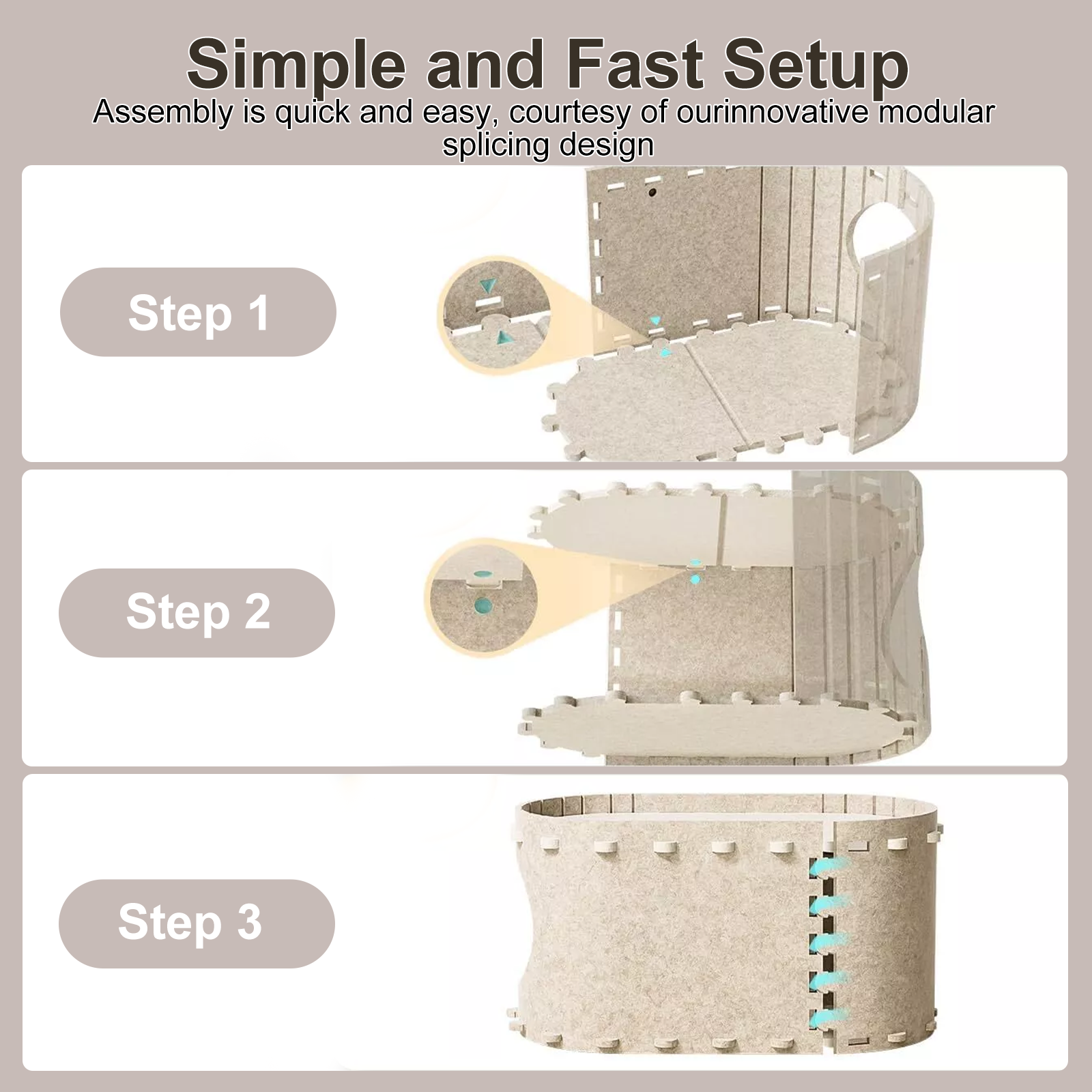 OMCPET Felt Cat Cave – Cozy, Stylish & Secure Hideaway for Cats
