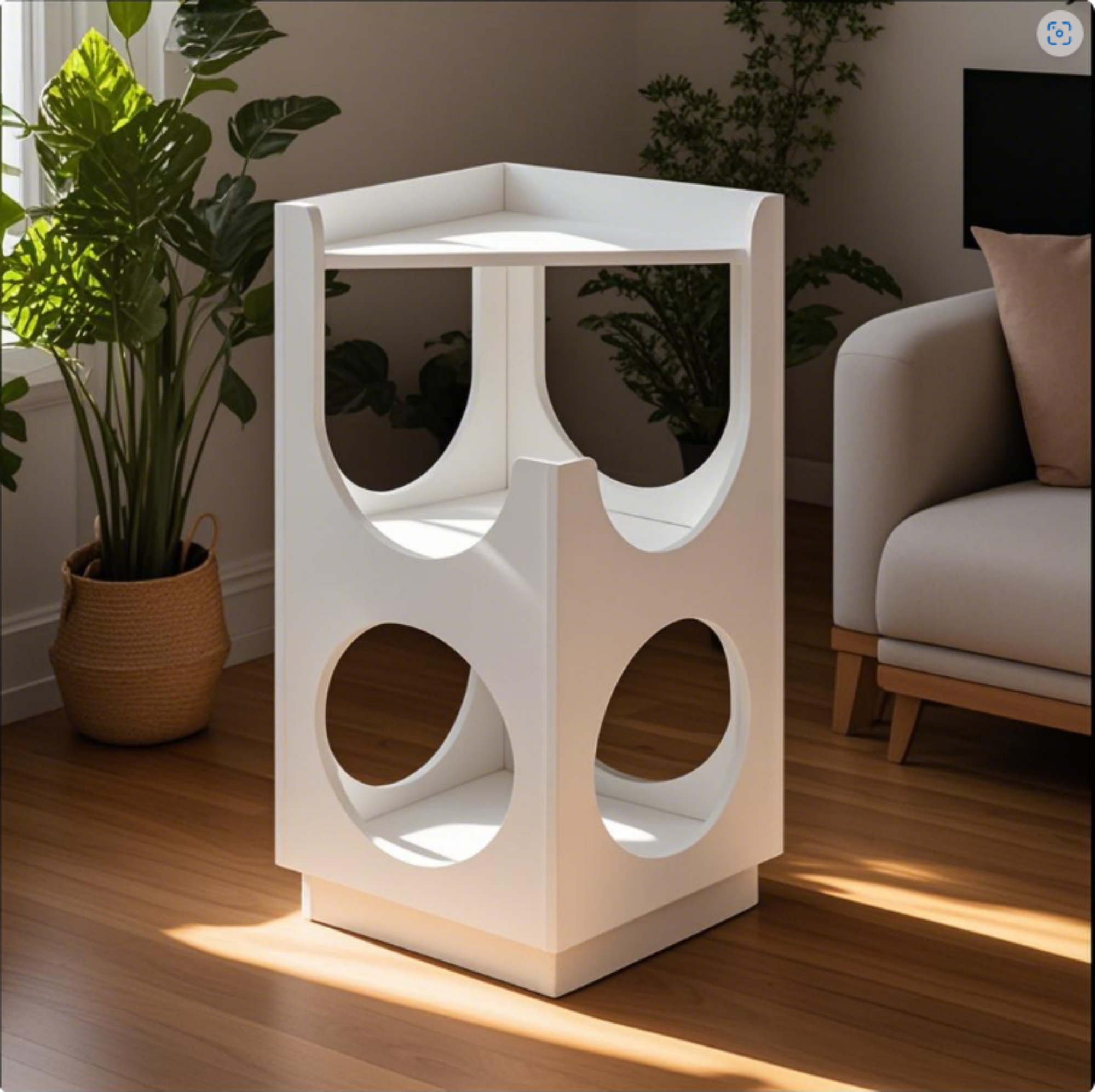 Double-Layer Cat House for Indoor Cats | Hollow Design Cat Furniture