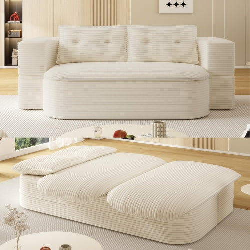 78.7 " W 2-in-1 Foldable Sofa