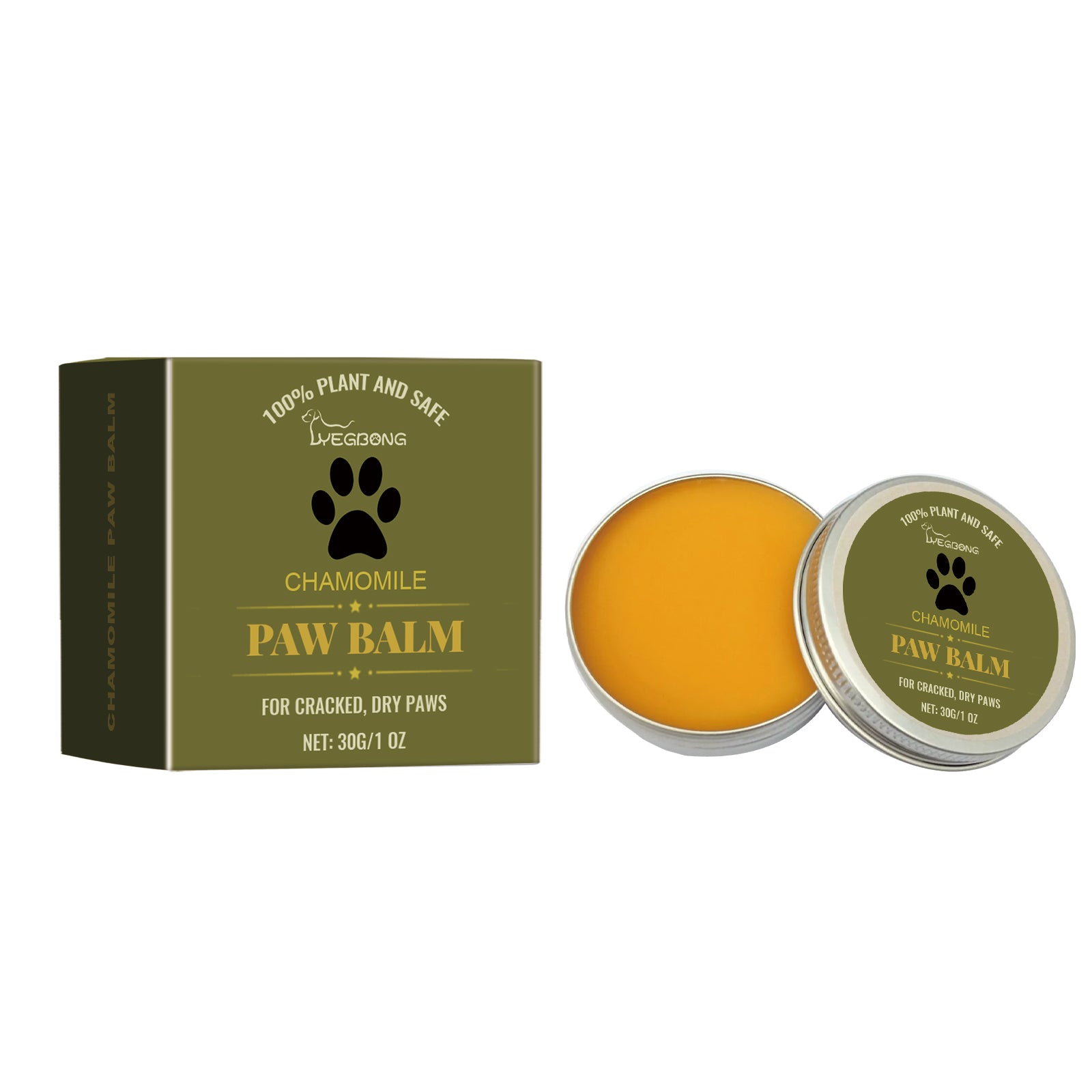 Yegbong Paw Balm for Dogs & Cats – Moisturizing Pet Paw Care Cream