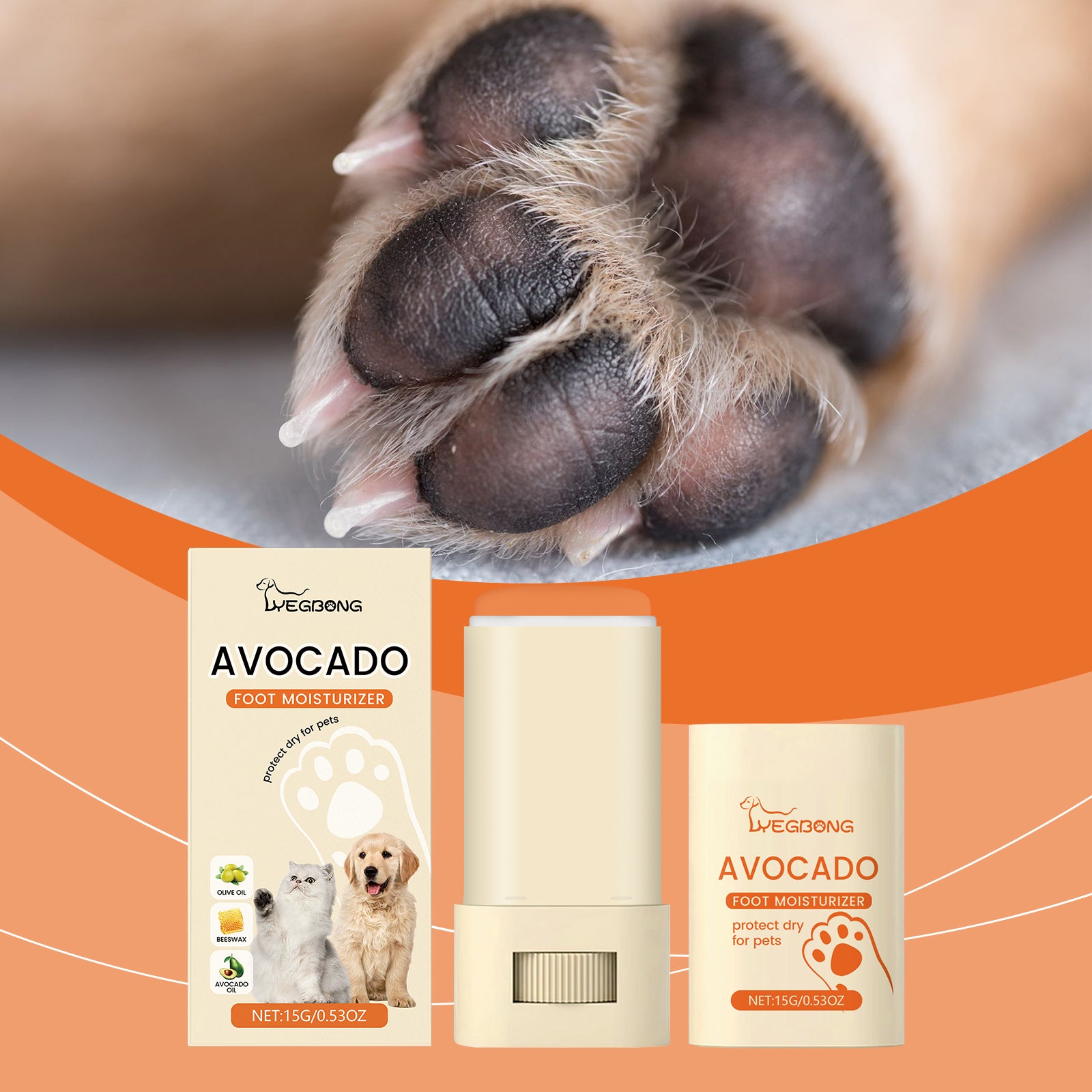 Yegbong Paw Balm for Pets – Moisturizes & Protects