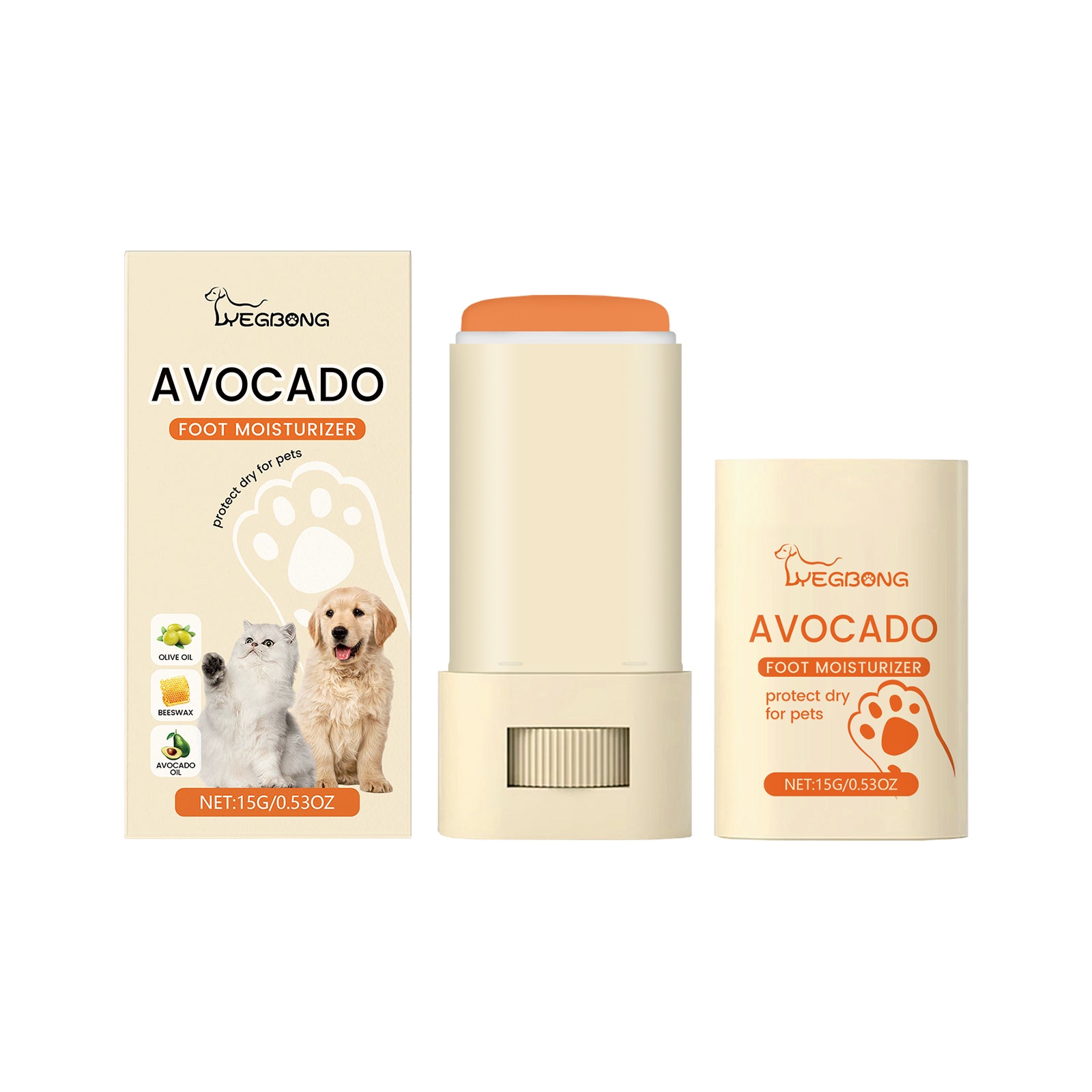 Yegbong Paw Balm for Pets – Moisturizes & Protects
