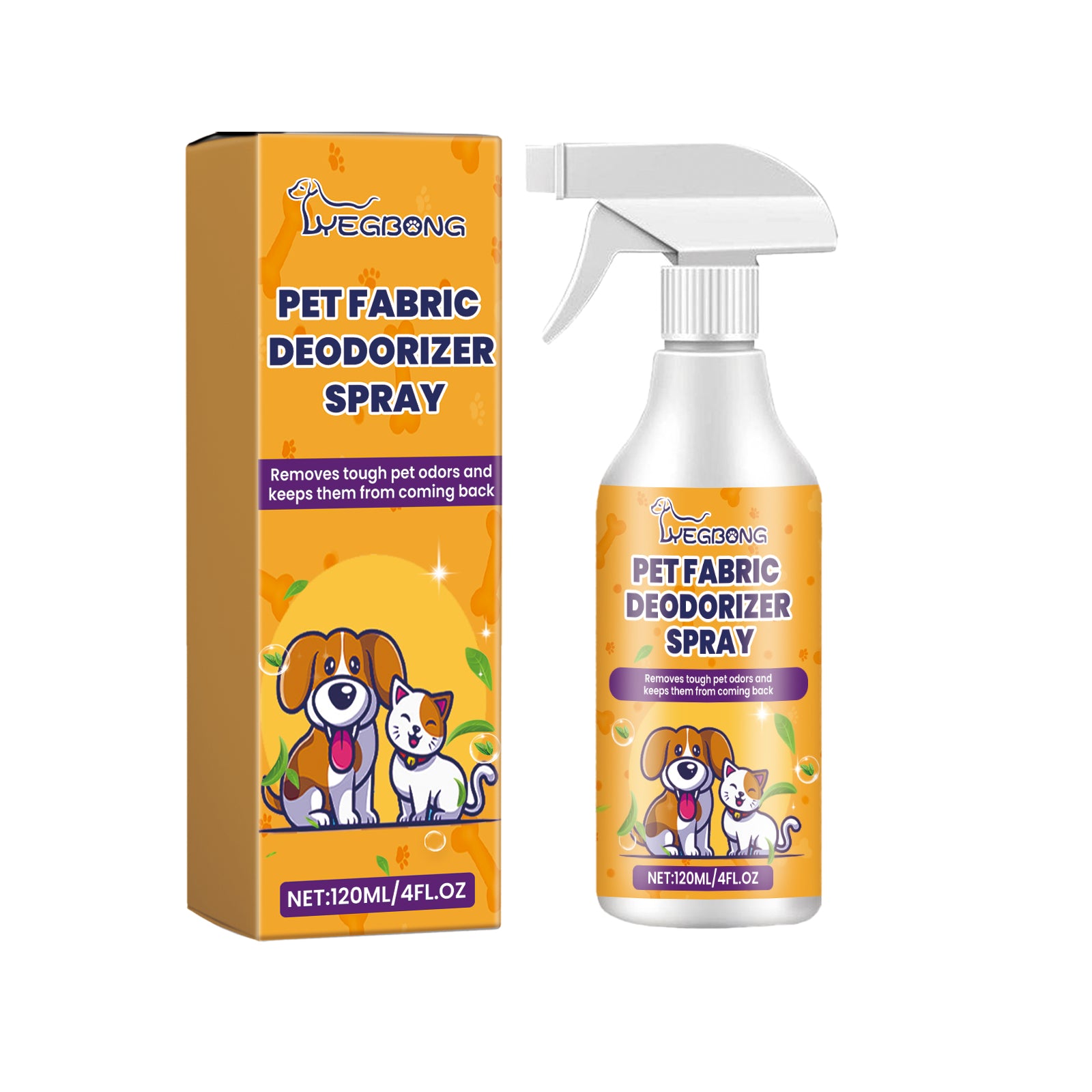 Yegbong Pet Odor Eliminator Spray – Long-Lasting Deodorizer