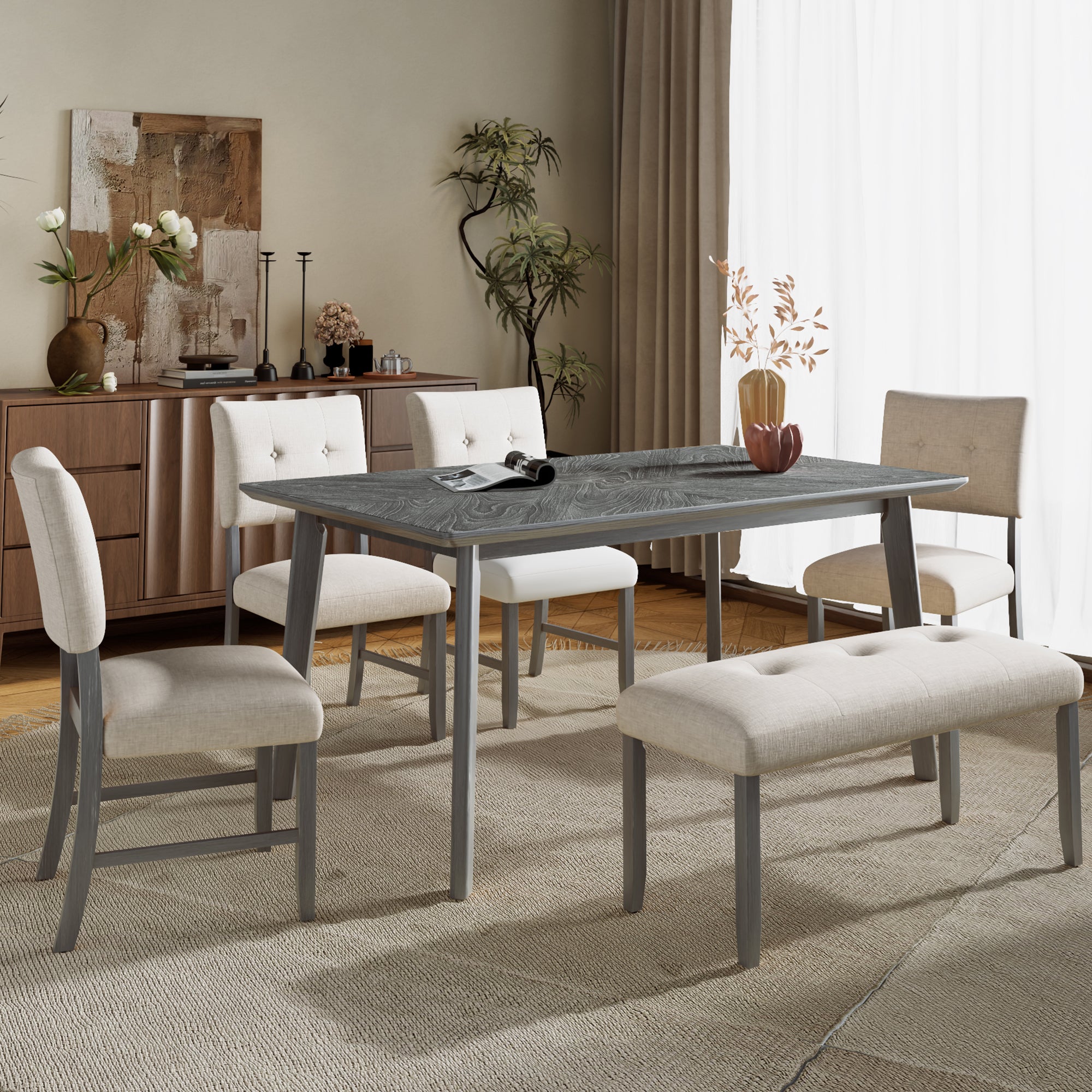 Versatile Upholstered Tufted Bench – Bedroom, Dining & Living Room