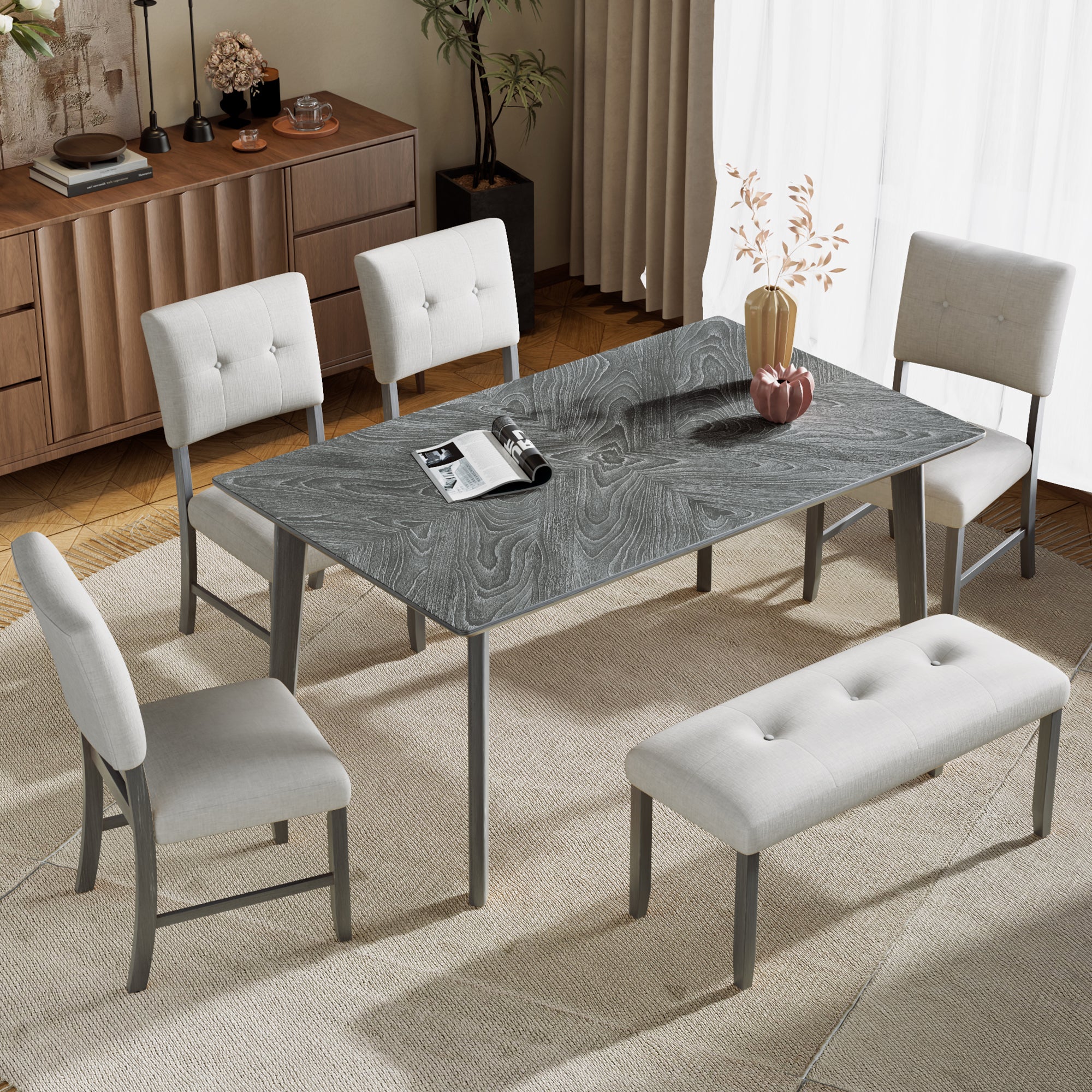 Versatile Upholstered Tufted Bench – Bedroom, Dining & Living Room